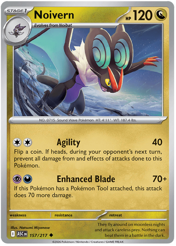 Noivern 157/217 Uncommon | Mega Evolution – Ascended Heroes by Worth the XP on MYNTED