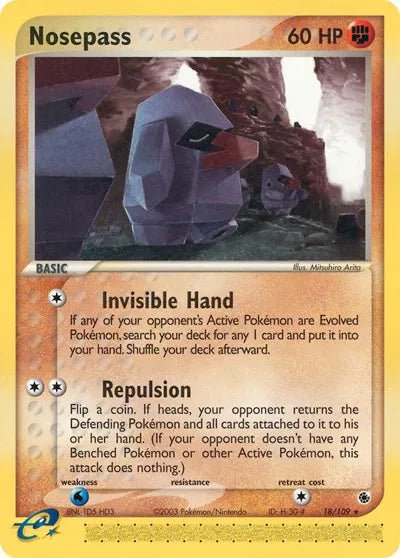 Nosepass EX Ruby & Sapphire Rare • 18 Normal by Marnie’s TCG on MYNTED