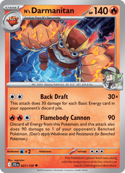 N's Darmanitan 027/159 by Decks For Less on MYNTED