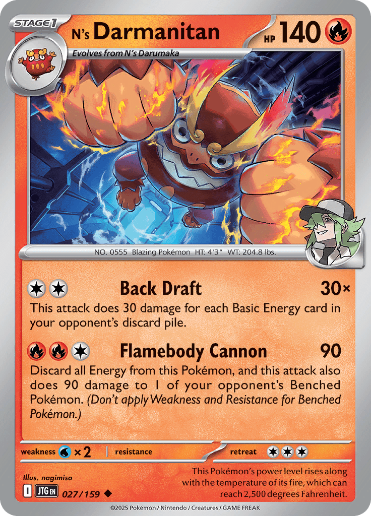N's Darmanitan 027/159 by Decks For Less on MYNTED