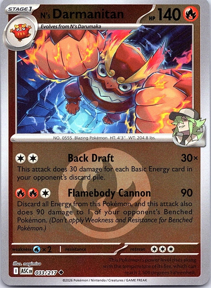 N's Darmanitan - 033/217 (Energy Symbol Pattern) - ME: Ascended Heroes (ASC) by SAFAQATI on MYNTED