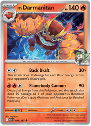 N's Darmanitan 033/217 Uncommon | Mega Evolution – Ascended Heroes by Worth the XP on MYNTED