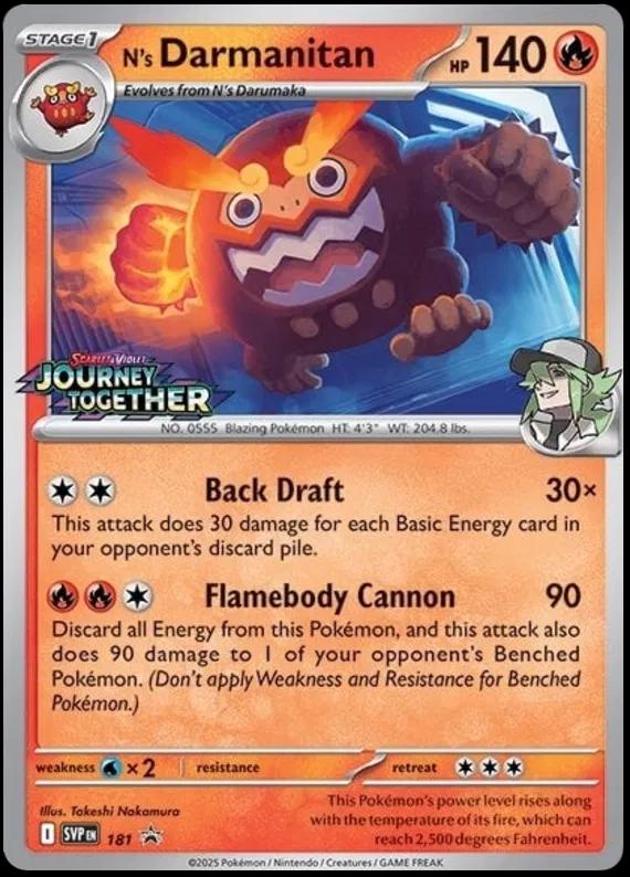 N's Darmanitan 181 Pokemon Promo by Shaibz TCG on MYNTED