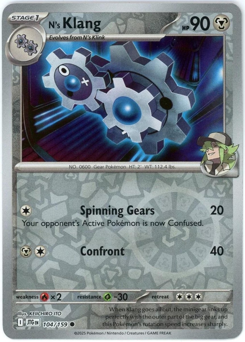 N's Klang [Reverse Holo] 104 Pokemon Journey Together by Shaibz TCG on MYNTED