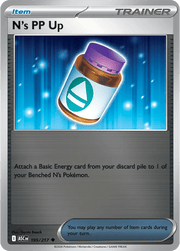 N's PP Up Ascended Heroes Uncommon • 195/217 Reverse Holofoil by Shark Pop Culture on MYNTED