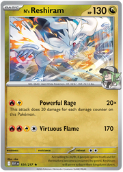 N's Reshiram 154/217 Holo Rare | Mega Evolution – Ascended Heroes by Worth the XP on MYNTED