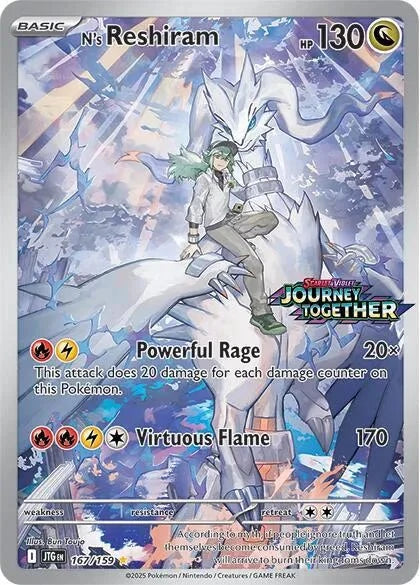 N's Reshiram (Journey Together Stamped) - Scarlet & Violet Promo - IR 167/159 - English by MechaKai Collectibles on MYNTED
