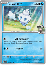 N's Vanillite 049/217 Common | Mega Evolution – Ascended Heroes by Worth the XP on MYNTED