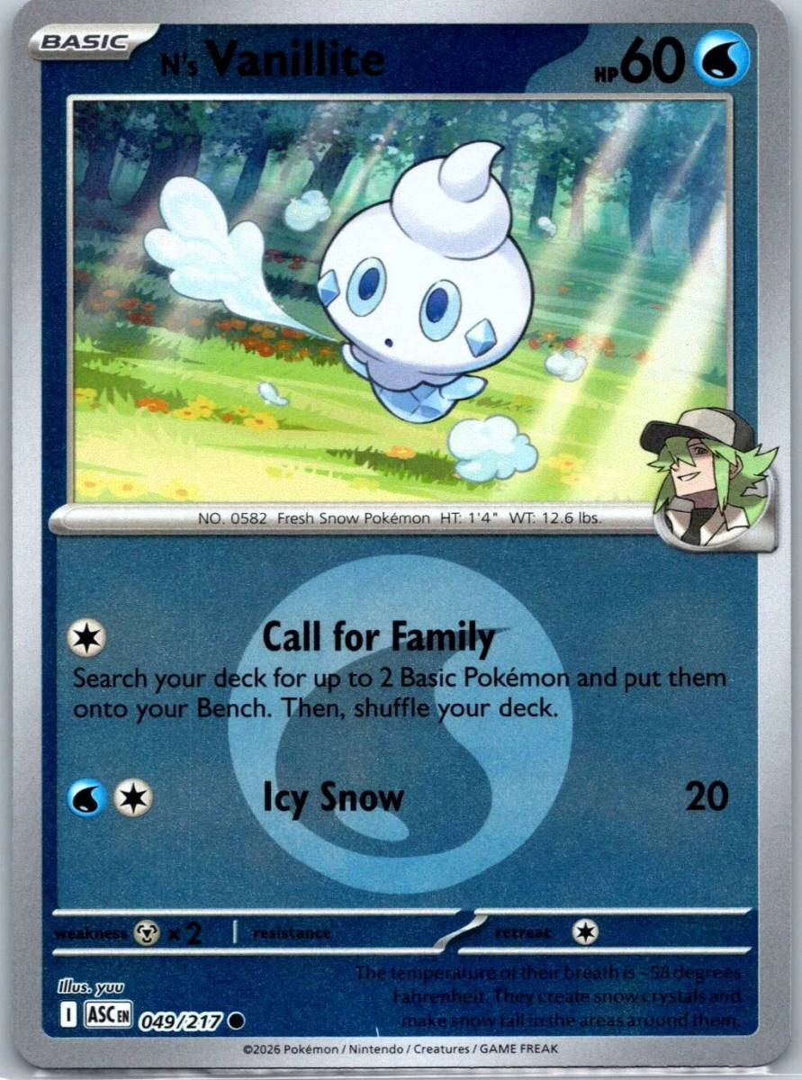 N's Vanillite - 049/217 (Energy Symbol Pattern) - ME: Ascended Heroes (ASC) by SAFAQATI on MYNTED