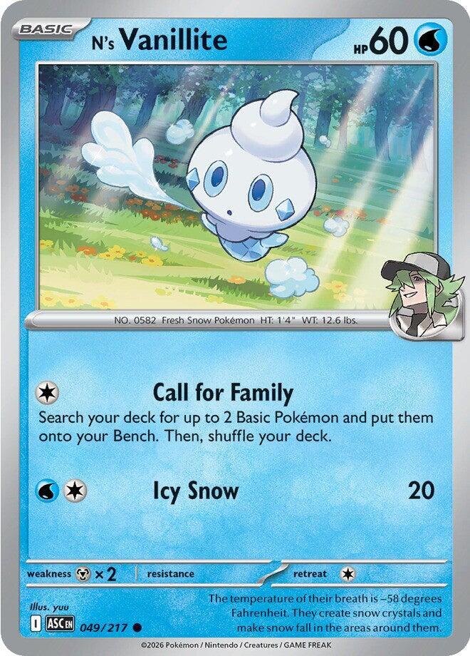 N's Vanillite - ME: Ascended Heroes (ASC) by TCGDON on MYNTED