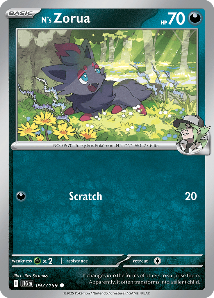 N's Zorua 097/159 by Decks For Less on MYNTED
