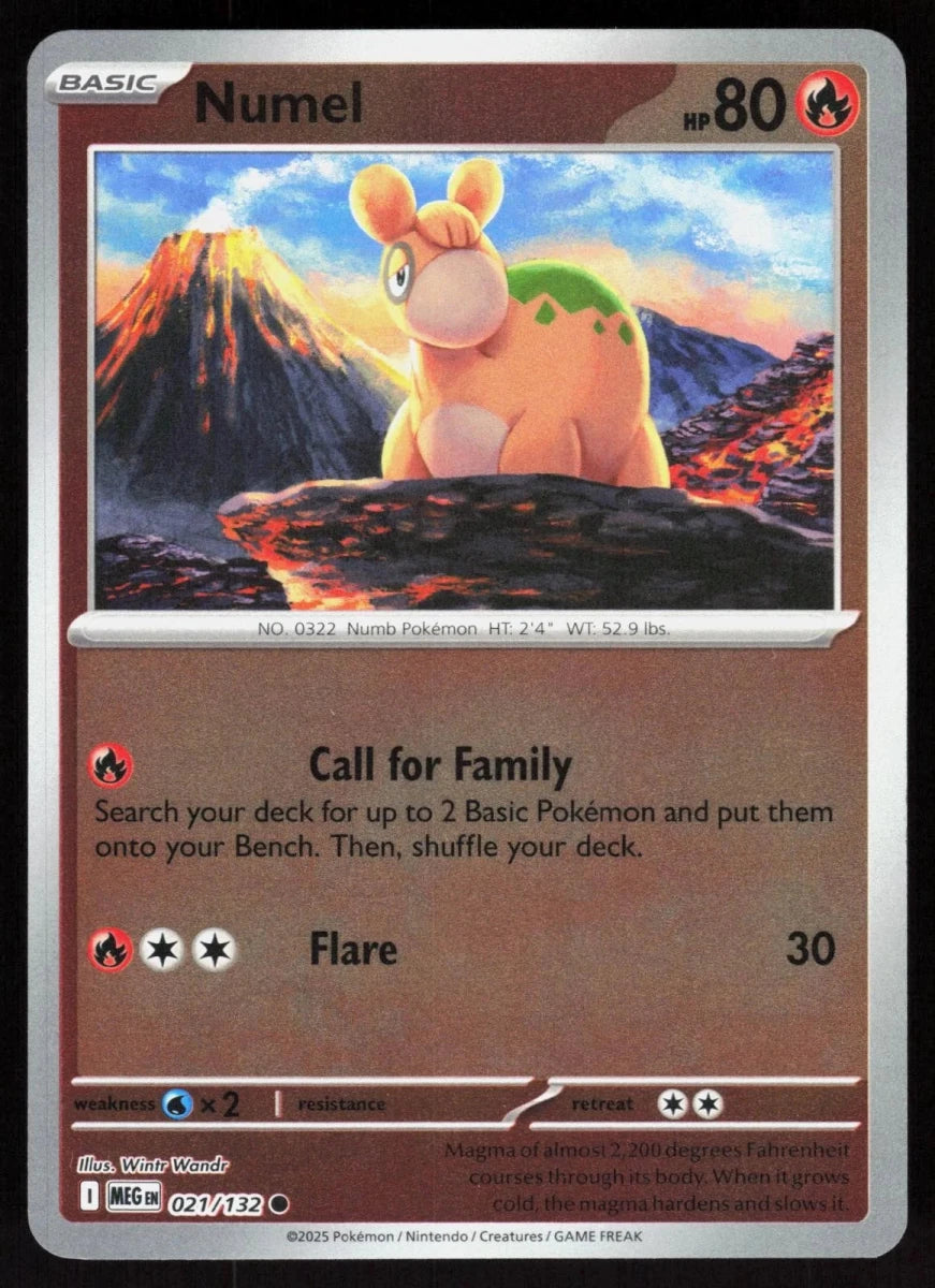 Numel [Reverse Holo] 21 Pokemon Mega Evolution by Moe‘s Vault on MYNTED