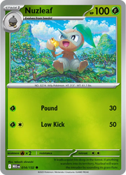 Nuzleaf Mega Evolution Common • 014/132 Reverse Holofoil by Shark Pop Culture on MYNTED