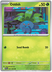 Oddish 001/094 Reverse Holo | Mega Evolution – Phantasmal Flames by Worth the XP on MYNTED