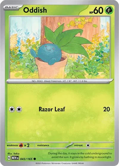 Oddish - 043/165 - Normal by The Archive Stop on MYNTED
