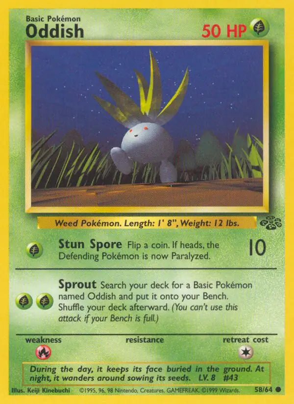 Oddish Jungle Common • 58 Unlimited by Marnie’s TCG on MYNTED