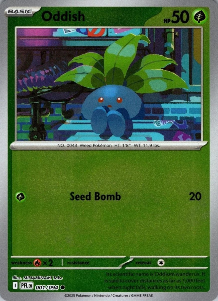 Oddish [Reverse Holo] 1 Pokemon Phantasmal Flames by Moe‘s Vault on MYNTED