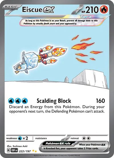 Eiscue ex - Obsidian Flames - SIR 222/197 - English