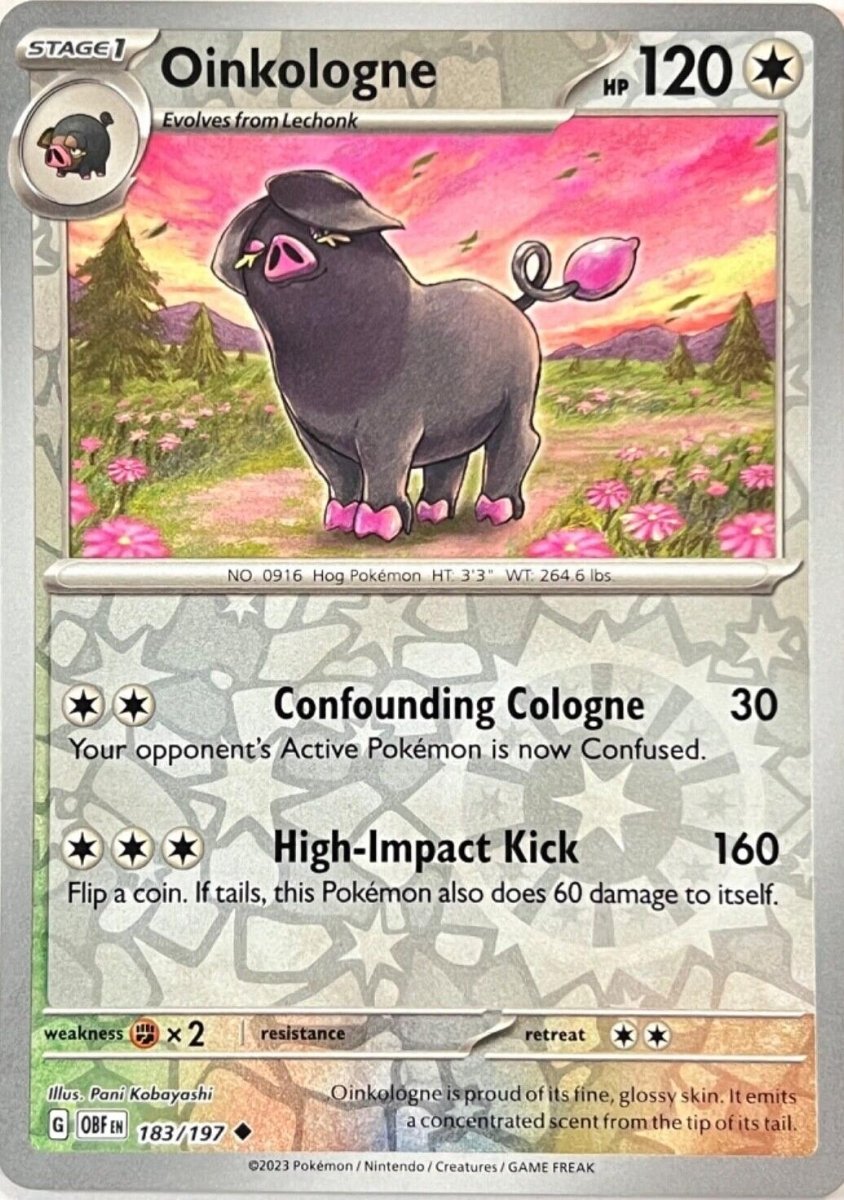 Oinkologne [Reverse Holo] 183 Pokemon Obsidian Flames by Moe‘s Vault on MYNTED