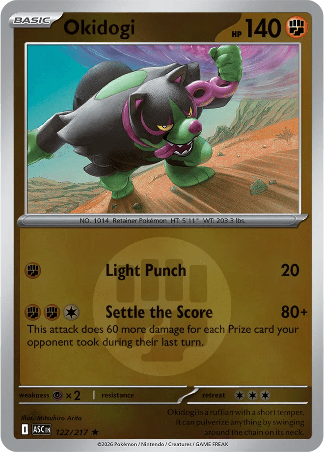 Okidogi (Energy Symbol Pattern) Ascended Heroes Rare 122/217 by Shark Pop Culture on MYNTED