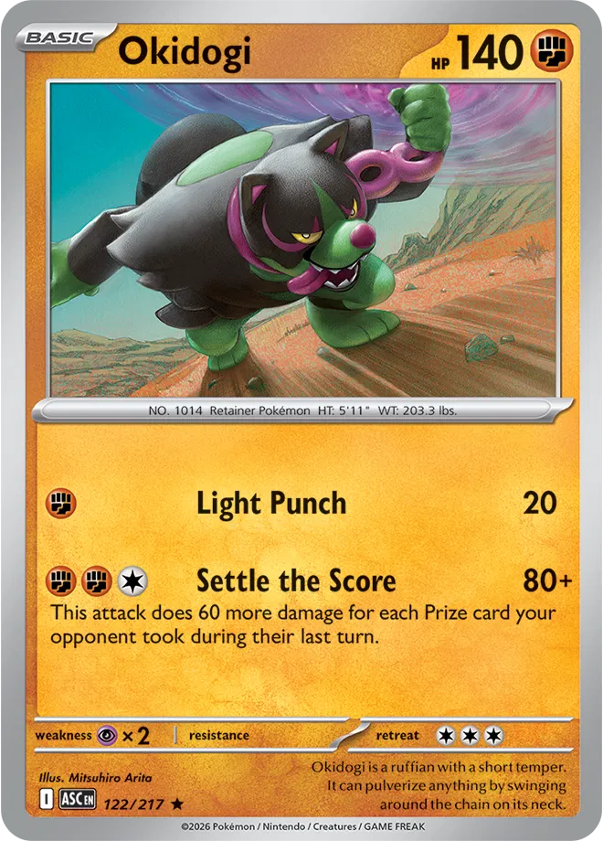 Okidogi (Holo) Ascended Heroes Rare 122/217 by Shark Pop Culture on MYNTED