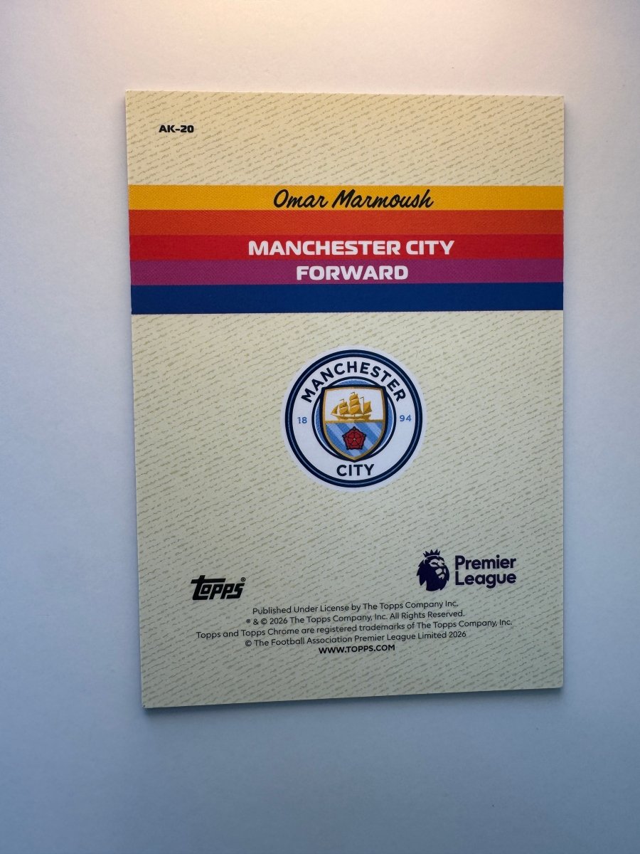Omar Marmoush Alive and Kicking — 2026 Topps Chrome Premier League — Manchester City by KitRoom Cards on MYNTED