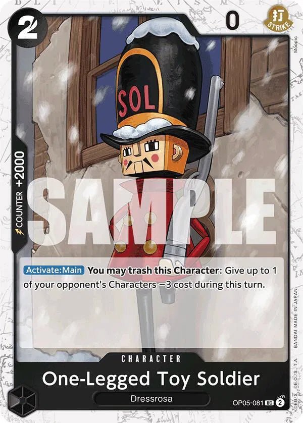 One - Legged Toy Soldier (Jolly Roger Foil) Premium Booster UC OP05 - 081 by Schmutzfink TCG on MYNTED