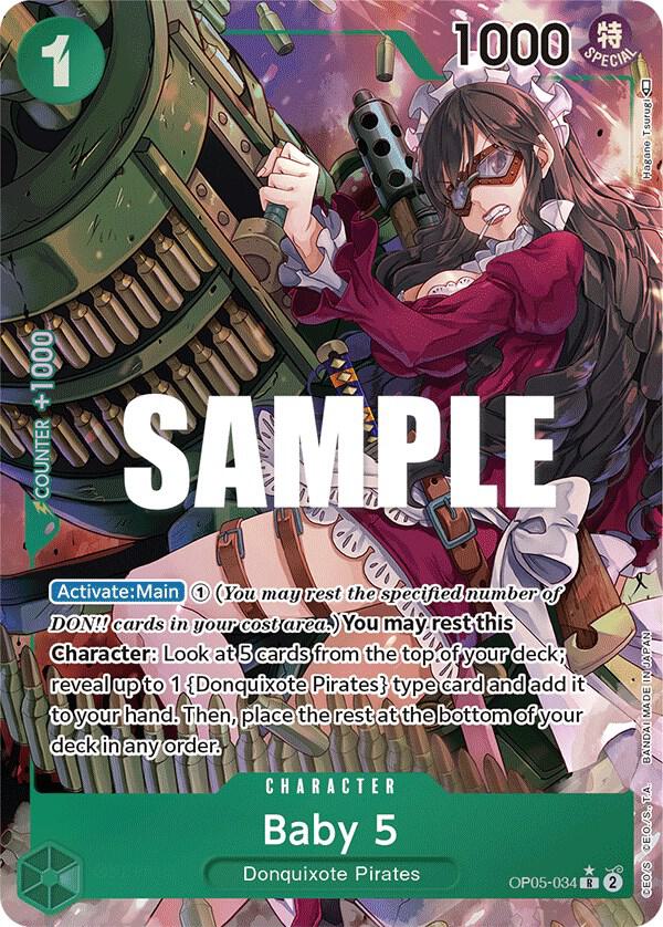 One Piece - Baby 5 (034) (Alternate Art) - Awakening of the New Era (OP05) by TCGDON on MYNTED
