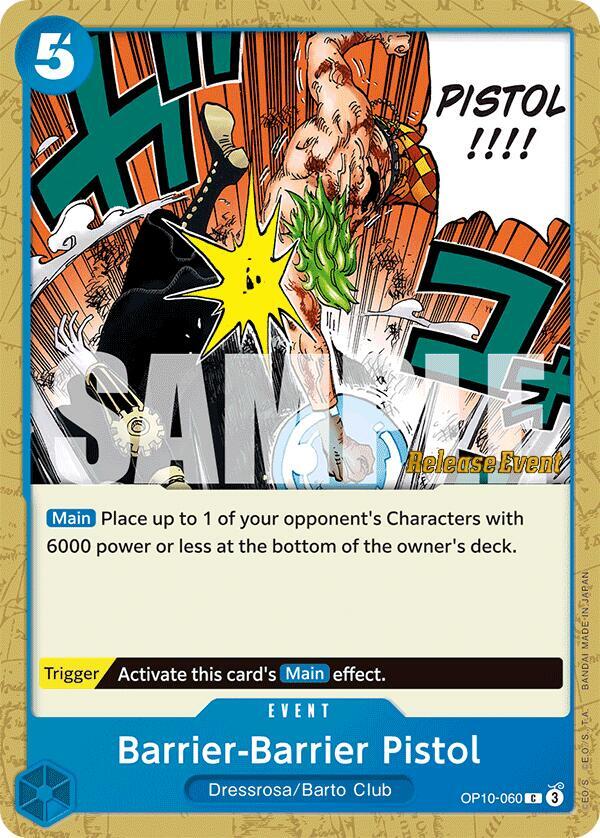 One Piece - Barrier - Barrier Pistol - Royal Blood Release Event Cards (OP10 RE) by TCGDON on MYNTED