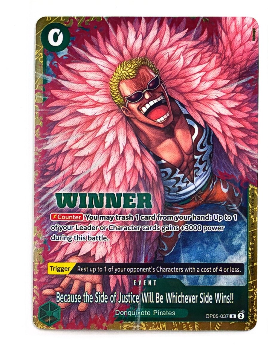 One Piece - Because the Side of Justice Will Be Whichever Side Wins!! (Winner Pack 2025 Vol. 4) - One Piece Promotion Cards (OP - PR) by TCGDON on MYNTED