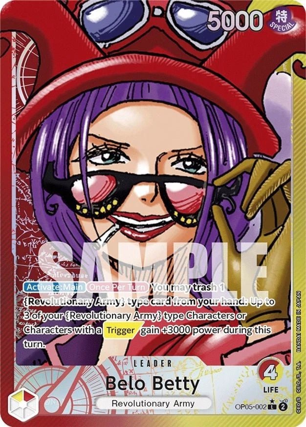 One Piece Belo Betty (002) (OP05 - 002/258) OP05 Awakening of the New Era NM FOIL by Desert Pirates on MYNTED