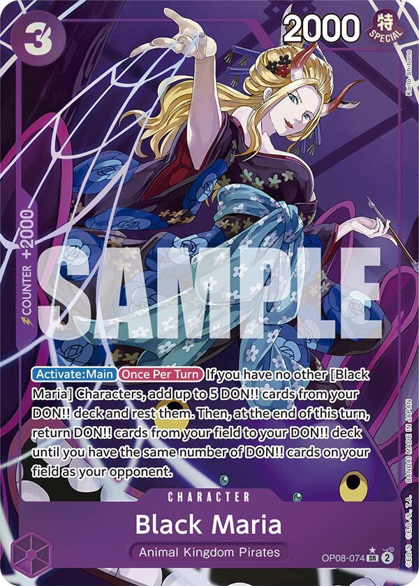 One Piece - Black Maria (Parallel) - Two Legends (OP08) by TCGDON on MYNTED