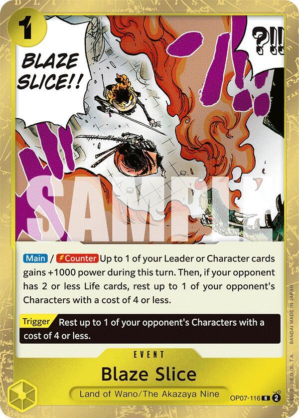 One Piece - Blaze Slice - 500 Years in the Future (OP07) by TCGDON on MYNTED