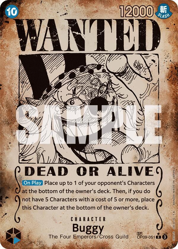 One Piece | Buggy (051) (Wanted Poster) | OP09 - 051 by Gem Mint Unc on MYNTED