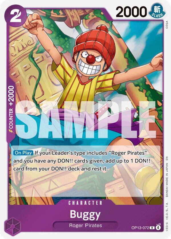One Piece - Buggy - Carrying On His Will (OP13) by TCGDON on MYNTED