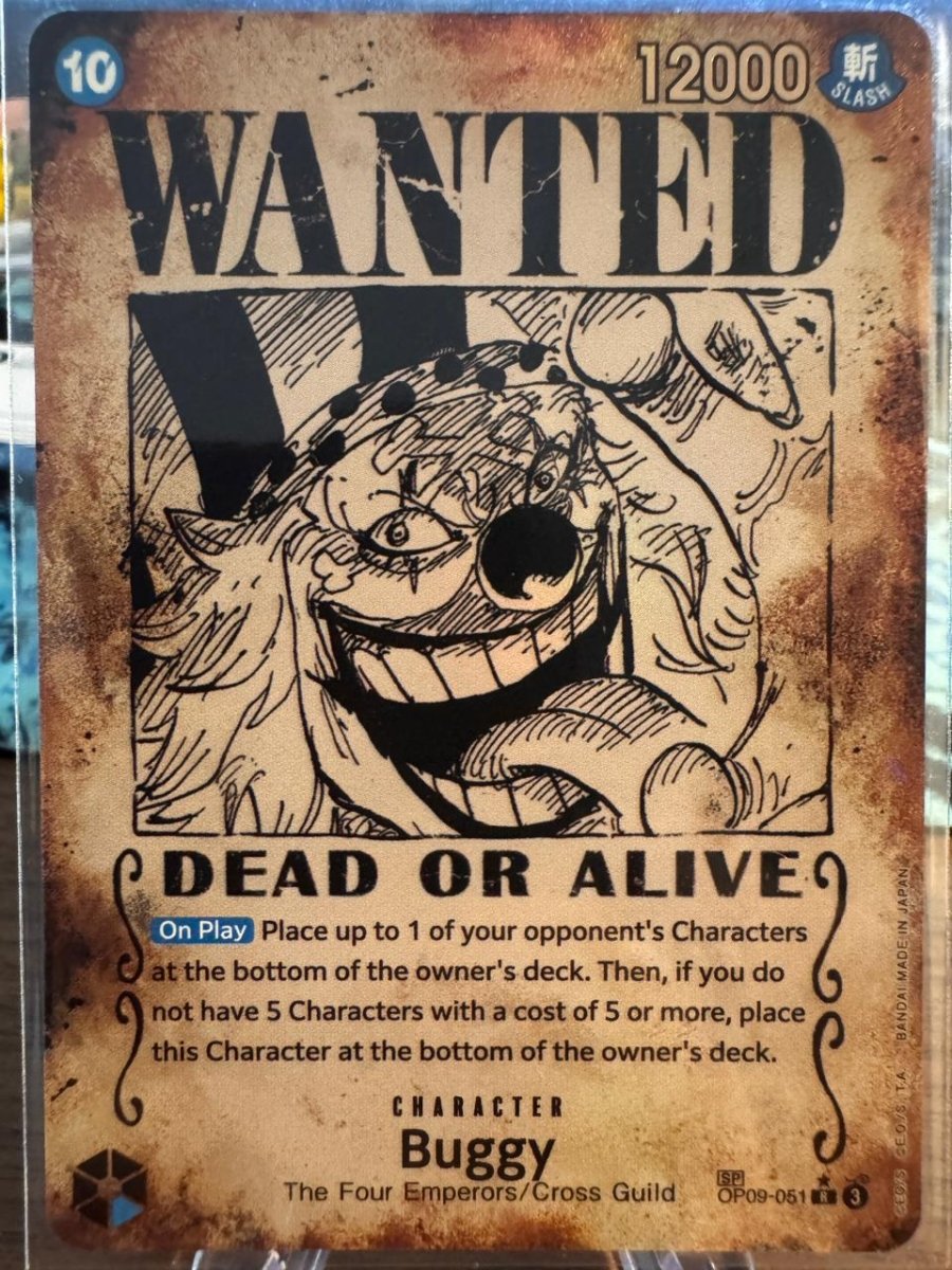 One Piece Buggy Wanted Poster SP OP09 - 051 Emperors in the New World by Desert Pirates on MYNTED