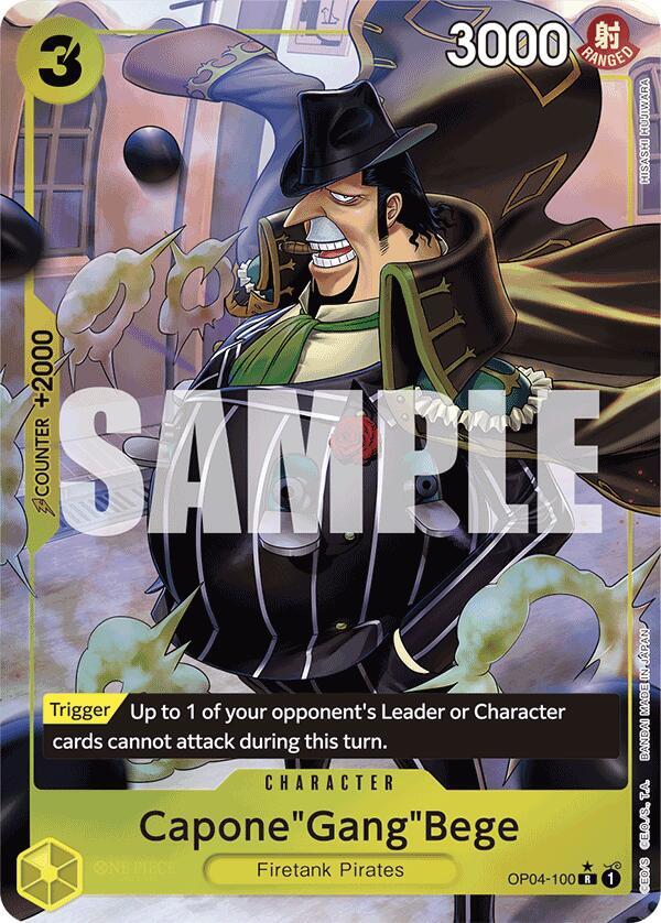 One Piece - Capone"Gang"Bege (OP04 - 100) (Full Art) - Premium Booster - The Best - (PRB - 01) by TCGDON on MYNTED