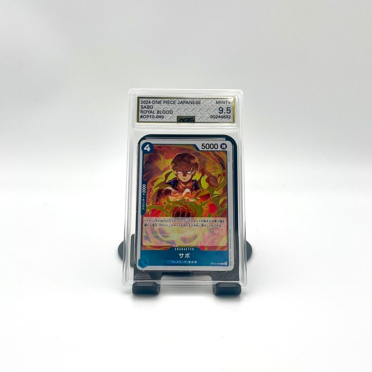 One Piece Card Game Sabo OP10-049 Royal Blood ACS 9.5 Mint+ Japanese Graded Card by Ihemesai Collections on MYNTED