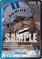 One Piece Card Game - Sakazuki (Alternate Art) OP05 - 041 English by Desert Pirates on MYNTED