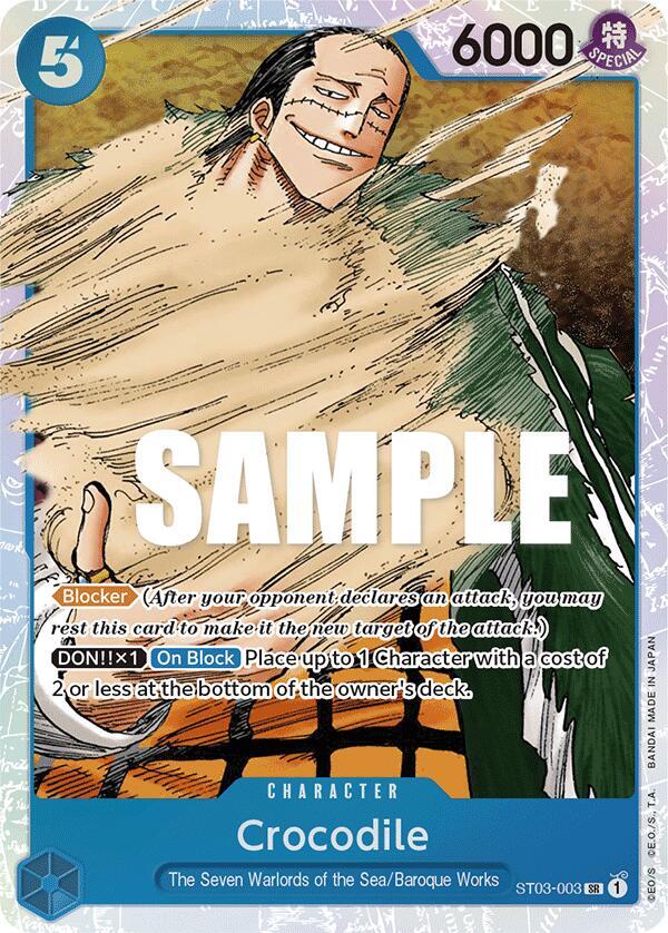 One Piece - Crocodile (003) - Starter Deck 3: The Seven Warlords of The Sea (ST - 03) by TCGDON on MYNTED