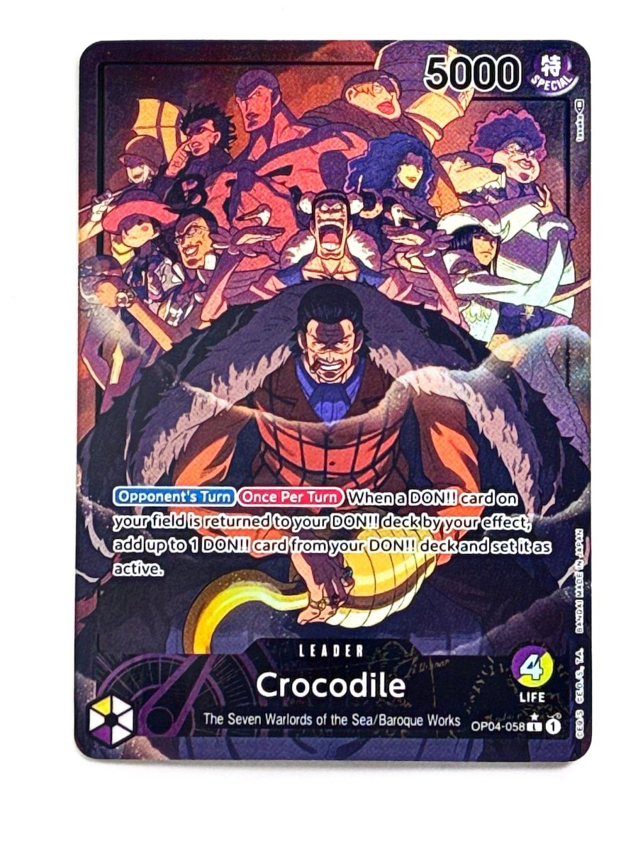 One Piece - Crocodile (058) (Alternate Art) - Kingdoms of Intrigue (OP04) by TCGDON on MYNTED