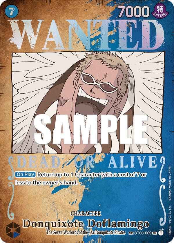 One Piece Donquixote Doflamingo (Wanted Poster) - Pillars of Strength (OP03) by TCGDON on MYNTED