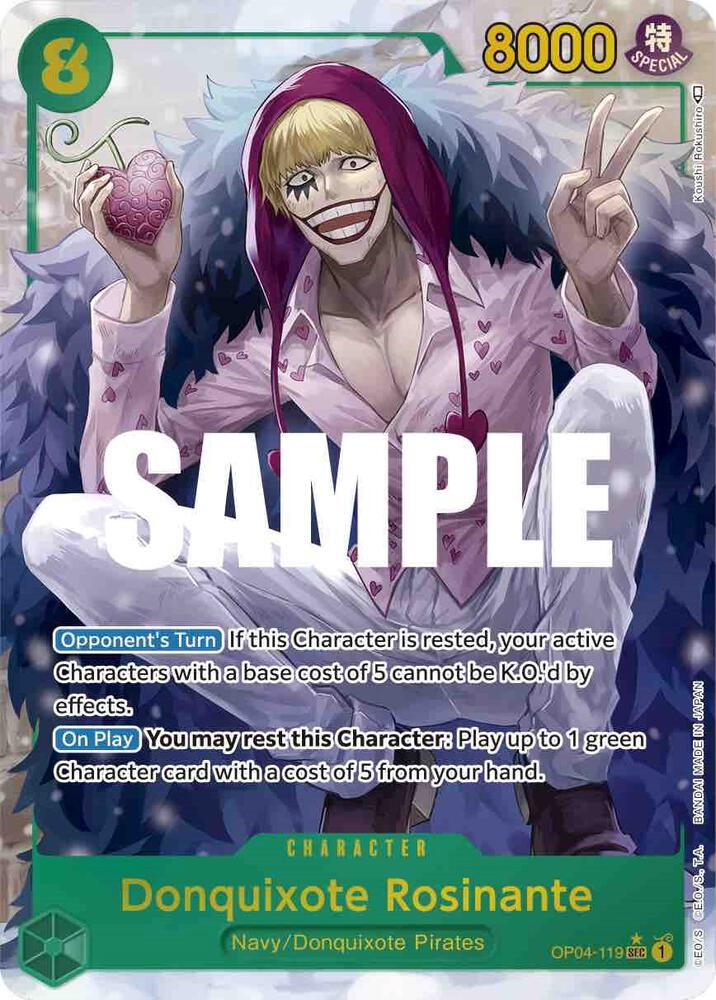 One Piece - Donquixote Rosinante (Alternate Art) - Kingdoms of Intrigue (OP04) by TCGDON on MYNTED