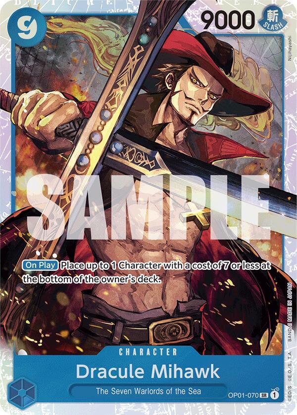 One Piece Dracule Mihawk (OP01 - 070) (Reprint) - Premium Booster - The Best - (PRB - 01) by TCGDON on MYNTED