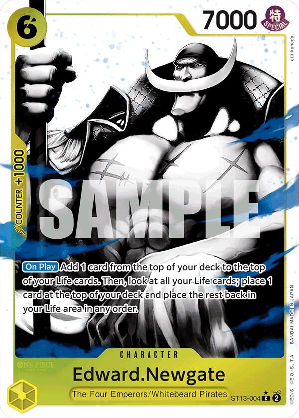 One Piece - Edward.Newgate (Parallel) - Ultra Deck: The Three Brothers (ST - 13) by TCGDON on MYNTED