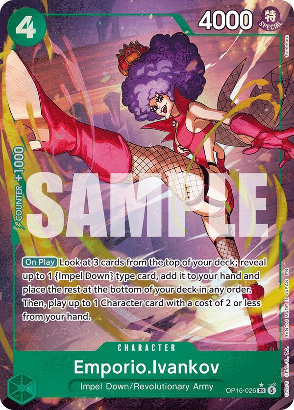 One Piece - Emporio Ivankov (026) (Alternate Art) - The Time of Battle (OP16) by TCGDON on MYNTED