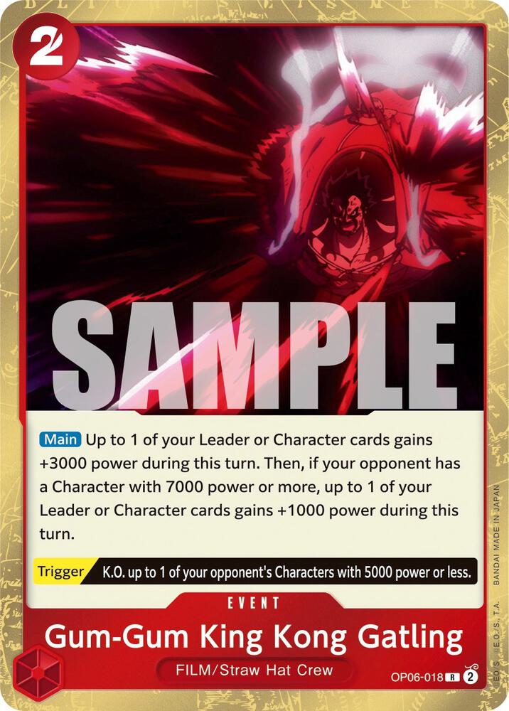 One Piece - Event - Gum - Gum King Kong Gatling - Wings of the Captain (OP06) by TCGDON on MYNTED