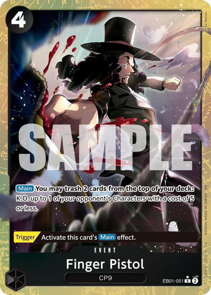 One Piece Finger Pistol (Alternate Art) - Premium Booster - The Best - Vol. 2 (PRB - 02) by TCGDON on MYNTED