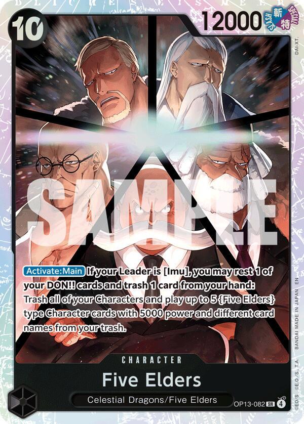 One Piece - Five Elders (082) - Carrying On His Will (OP13) by TCGDON on MYNTED