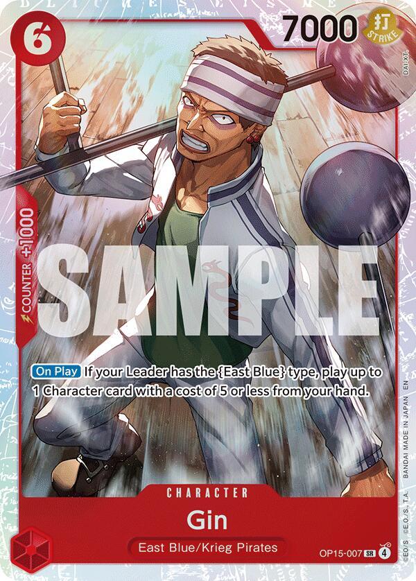 One Piece - Gin - Adventure on Kami's Island (OP15-EB04) by TCGDON on MYNTED